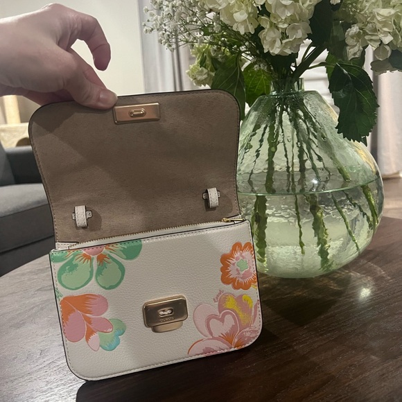 Coach Mini Brynn Dreamland Floral White Crossbody Bag - SPRING purse C8324 - Picture 8 of 14
